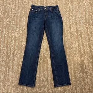 Womens Levi’s 505 Jeans Straight Leg Long Tall Stretch Size 6 (28Wx34L)